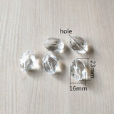 Clear Acrylic Faceted Beads for DIY Jewelry - 175pcs