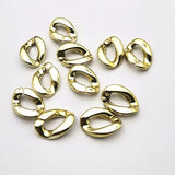 UV Plating chain-shape Beads for Jewelry DIY 200pcs