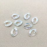 Clear Double Aurora Chain Beads 200pcs Earrings DIY Jewelry Findings