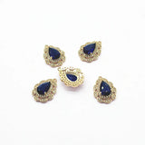 Crystal Drop Charm for Earrings DIY, 20pcs CZ/Crystal 23x17mm