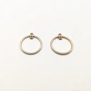 Ring Shape Charm for Stud Earrings - 100pcs - Earring Accessories