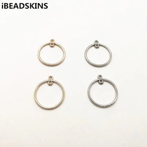 Ring Shape Charm for Stud Earrings - 100pcs - Earring Accessories