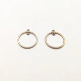 Ring Shape Charm for Stud Earrings - 100pcs - Earring Accessories