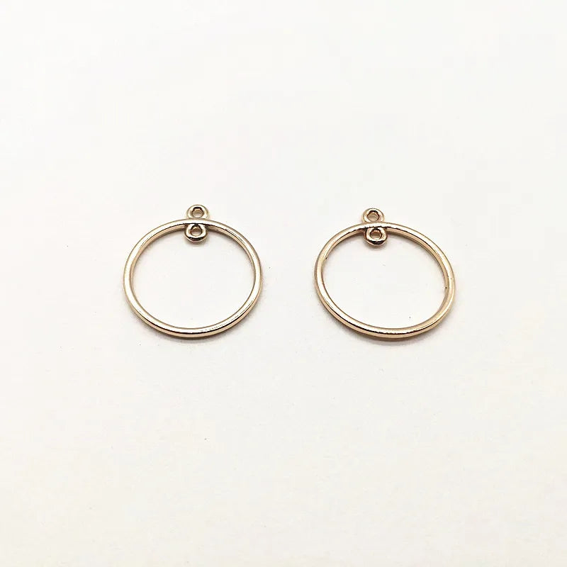 Ring Shape Charm for Stud Earrings - 100pcs - Earring Accessories