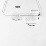 450pcs Clear Acrylic Tree-Shape Beads for Jewelry DIY
