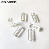 240pcs Clear Acrylic Cylindrical Shape Beads for Jewelry Making