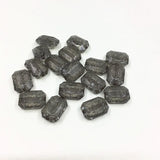 200pcs Clear Acrylic Rectangle Beads for DIY Jewelry Necklace Earring