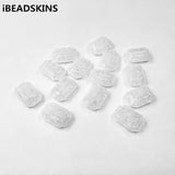 200pcs Clear Acrylic Rectangle Beads for DIY Jewelry Necklace Earring