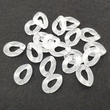 Clear Frosted Chain Beads for Necklace Earring DIY Parts 550pcs