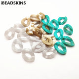 550pcst Acrylic marble oval-shape beads for earrings