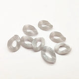550pcst Acrylic marble oval-shape beads for earrings