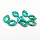 550pcst Acrylic marble oval-shape beads for earrings