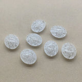 Acrylic Clear Crack Oval Beads 150pcs for Earrings DIY