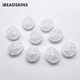Acrylic Clear Crack Oval Beads 150pcs for Earrings DIY