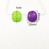 180pcs Acrylic Double Faceted Oval Beads for Jewelry Making