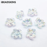 Clear Aurora Flower Beads 24x21mm 100pcs for Jewelry/Earrings DIY