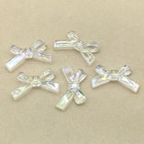 100pcs Clear Aurora/AB Effect Bows Jewelry Findings