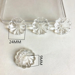 Clear Acrylic Torus Beads for Earrings - 190pcs