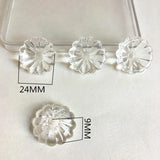 Clear Acrylic Torus Beads for Earrings - 190pcs