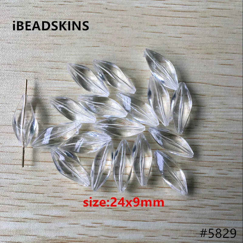 440pcs Acrylic Twisted Form Shape Charm Beads #5829
