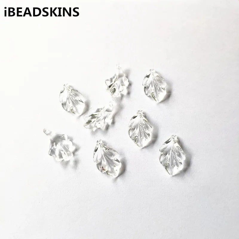 Clear Acrylic Leaf Shape Beads for Jewelry Making - 630pcs