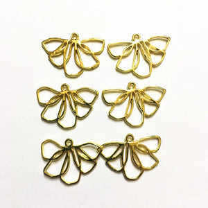 Zinc Alloy Leaf Charms for Earrings DIY Making