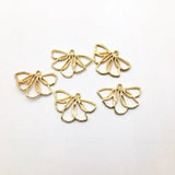 Zinc Alloy Leaf Charms for Earrings DIY Making