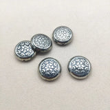 CCB Rhodium Round Shape Beads 25mm 100pcs