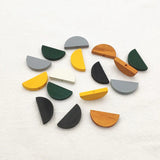 Semicircle Wood Beads for Jewelry DIY Making 300pcs/lot
