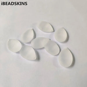 400pcs Clear Acrylic Frosted Drop Beads for Necklace Earrings DIY
