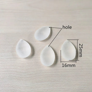 400pcs Clear Acrylic Frosted Drop Beads for Necklace Earrings DIY