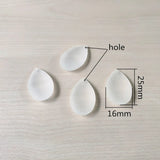 400pcs Clear Acrylic Frosted Drop Beads for Necklace Earrings DIY