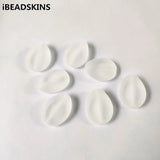 180pcs Clear Frosted Lentils Beads for Jewelry DIY