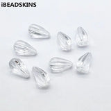 Clear Acrylic Stripe Drop Shape Beads 190pcs for Earrings Hand Jewelry