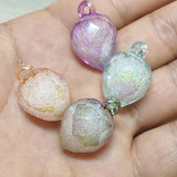 Aurora Bubbly Strawberry Charm 26x17mm 100pcs for Earring DIY