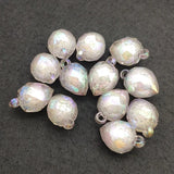 Aurora Bubbly Strawberry Charm 26x17mm 100pcs for Earring DIY
