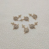 20pcs Cubic Zirconia Star/earth Charm for Earrings DIY parts