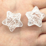 100pcs Clear/Bubbly/Crack Star Beads for DIY Jewelry Findings
