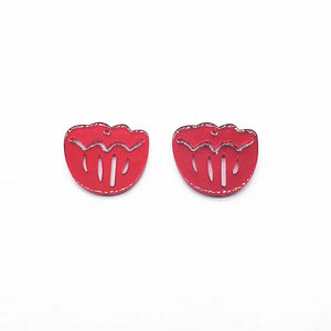 Clear Flower Shape Charm for Jewelry Findings/Earrings DIY 100pcs