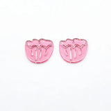 Clear Flower Shape Charm for Jewelry Findings/Earrings DIY 100pcs