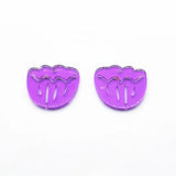 Clear Flower Shape Charm for Jewelry Findings/Earrings DIY 100pcs