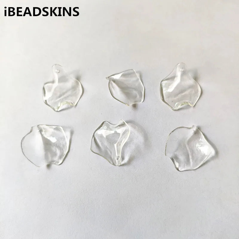 630pcs Clear Acrylic Leaves Shape Beads for Necklace, Earrings, Hand Jewelry DIY