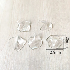 630pcs Clear Acrylic Leaves Shape Beads for Necklace, Earrings, Hand Jewelry DIY