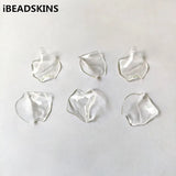 630pcs Clear Acrylic Leaves Shape Beads for Necklace, Earrings, Hand Jewelry DIY