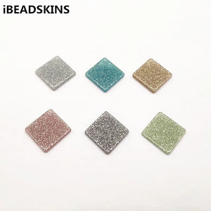 27mm 100pcs Rhombus Charm Earring Accessories Jewelry Findings