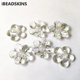 Clear Acrylic Flower Beads for Jewelry Making - 160pcs