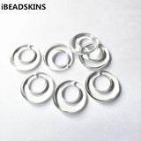 Clear Acrylic Round Beads for Jewelry Making - 300pcs