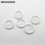 27mm 75pcs Clear Frosted Round Shape Beads for DIY Jewelry