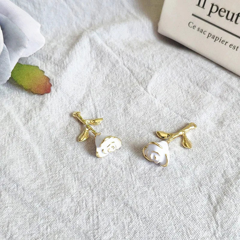 50pcs Rose Shape Charm for Hand Earrings DIY