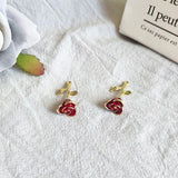 50pcs Rose Shape Charm for Hand Earrings DIY